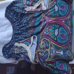 Ladies Lace Trim Sleeve Tunic